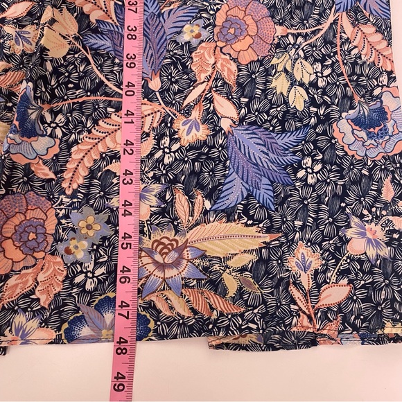 Julia Jordan || Mock Neck Floral + Paisley Dress Blue Pink 12 NWT - Picture 8 of 10